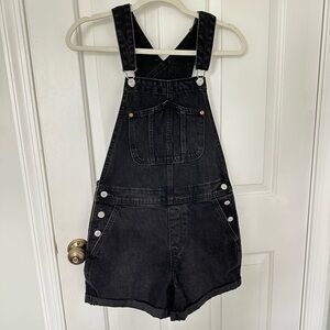 Old Navy Charcoal Denim Overalls